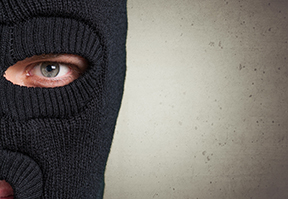 A man wearing a ski mask