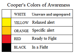 Cooper's Colors of Awareness diagram Diagram